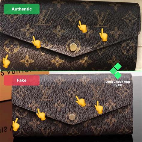 authentic louis vuitton wallet vs fake|authentic used louis vuitton wallet.